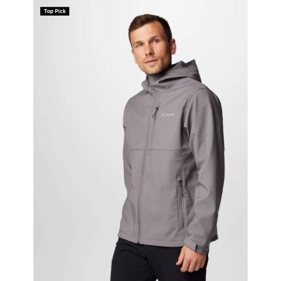 Columbia Men's Ascender Hooded Softshell Jacket (Graphite) Coat Size 1XL - Picture 3 of 11